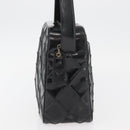 CHANEL Bicolore Shoulder Bag Patent leather Black Silver CC Auth BAZ811A-4