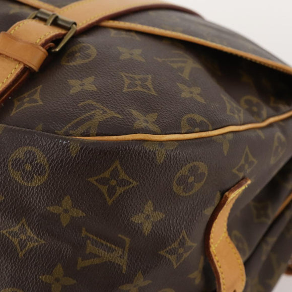 LOUIS VUITTON Monogram Saumur 43 Shoulder Bag M42252 LV Auth BAZ815A