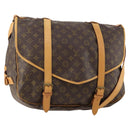 LOUIS VUITTON Monogram Saumur 43 Shoulder Bag M42252 LV Auth BAZ815A-1