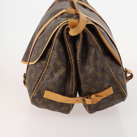 LOUIS VUITTON Monogram Saumur 43 Shoulder Bag M42252 LV Auth BAZ815A