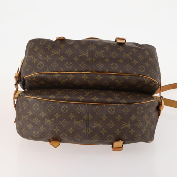 LOUIS VUITTON Monogram Saumur 43 Shoulder Bag M42252 LV Auth BAZ815A