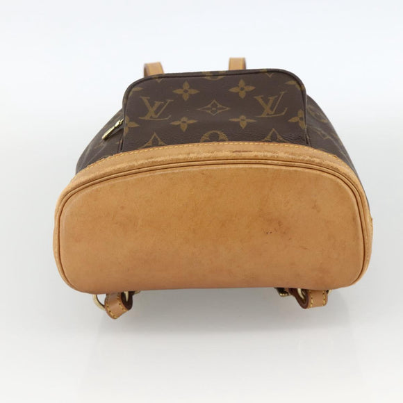LOUIS VUITTON Monogram Montsouris PM Rugzak M51137 LV Auth BAZ816A