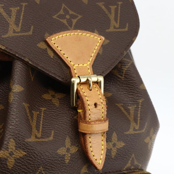 LOUIS VUITTON Monogram Montsouris PM Rugzak M51137 LV Auth BAZ816A