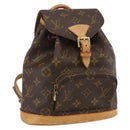 LOUIS VUITTON Monogram Montsouris PM Rugzak M51137 LV Auth BAZ816A-1