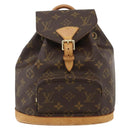 LOUIS VUITTON Monogram Montsouris PM Rugzak M51137 LV Auth BAZ816A-13