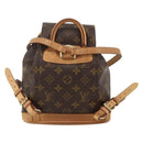 LOUIS VUITTON Monogram Montsouris PM Rugzak M51137 LV Auth BAZ816A-2