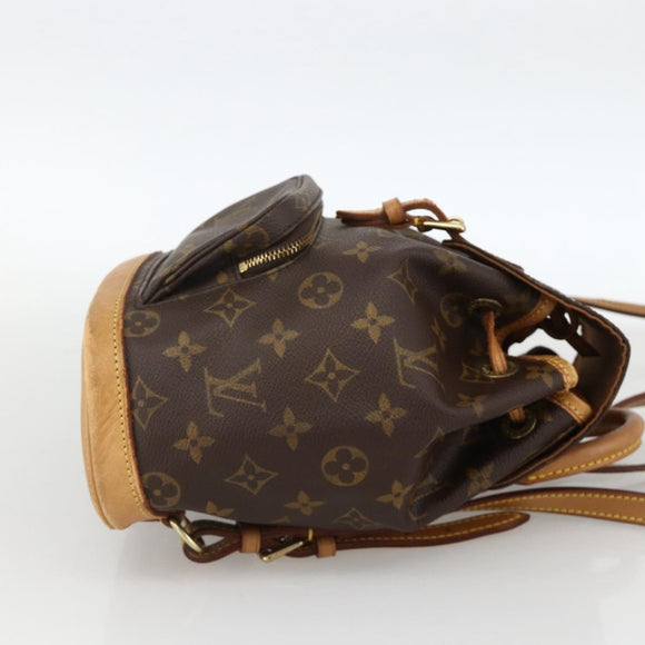 LOUIS VUITTON Monogram Montsouris PM Rugzak M51137 LV Auth BAZ816A