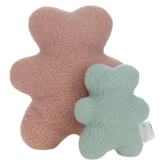 HERMES Baby Rattle 2 Set Wool Pink Auth BAZ824M