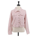Christian Dior Trotter Canvas Jacket Pink Auth BAZ825SAM-1