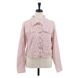 Christian Dior Trotter Canvas Jacket Pink Auth BAZ825SAM