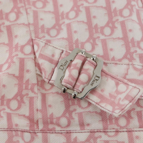 Christian Dior Trotter Canvas Jacket Pink Auth BAZ825SAM