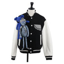 LOUIS VUITTON Puppet Baseball Jacket Wool Black 1A8PML LV Auth BAZ826SM-1