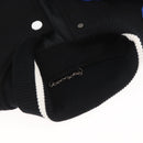 LOUIS VUITTON Puppet Baseball Jacket Wool Black 1A8PML LV Auth BAZ826SM-16