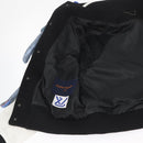 LOUIS VUITTON Puppet Baseball Jacket Wool Black 1A8PML LV Auth BAZ826SM-19