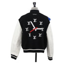 LOUIS VUITTON Puppet Baseball Jacket Wool Black 1A8PML LV Auth BAZ826SM-2