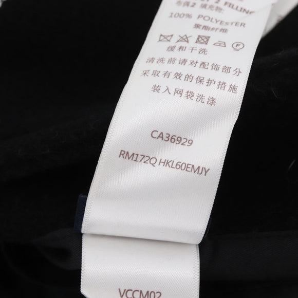 LOUIS VUITTON Puppet Baseball Jacket Wool Black 1A8PML LV Auth BAZ826SM