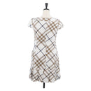 BURBERRY Nova Check Sleeveless Dress Shirt Cotton White Auth BAZ832A-2