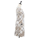 BURBERRY Nova Check Sleeveless Dress Shirt Cotton White Auth BAZ832A-4