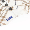 BURBERRY Nova Check Sleeveless Dress Shirt Cotton White Auth BAZ832A-8
