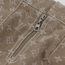 LOUIS VUITTON Monogram Denim skirt Beige LV Auth BAZ833SAM-4