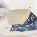LOUIS VUITTON Monogram Denim Skirt White LV Auth BAZ834M-8