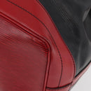 LOUIS VUITTON Epi Noe Shoulder Bag Bicolor Black Red M44017 LV Auth BAZ843-16