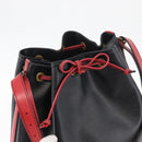 LOUIS VUITTON Epi Noe Shoulder Bag Bicolor Black Red M44017 LV Auth BAZ843-10