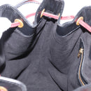 LOUIS VUITTON Epi Noe Shoulder Bag Bicolor Black Red M44017 LV Auth BAZ843-19