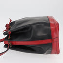 LOUIS VUITTON Epi Noe Shoulder Bag Bicolor Black Red M44017 LV Auth BAZ843-4