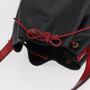 LOUIS VUITTON Epi Noe Shoulder Bag Bicolor Black Red M44017 LV Auth BAZ843-6