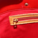 LOUIS VUITTON Monogram Vernis Reade MM Hand Bag Red Rouge M91086 LV Auth BAZ846-19