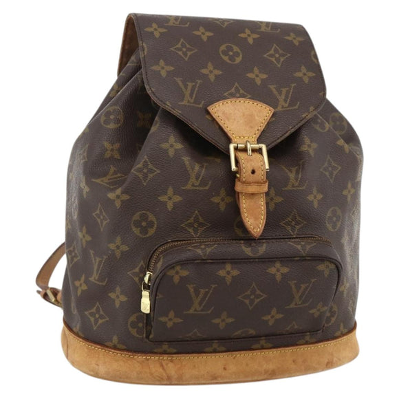 LOUIS VUITTON Monogram Montsouris MM Backpack M51136 LV Auth BAZ851