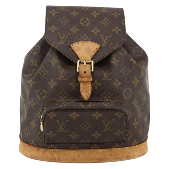 LOUIS VUITTON Monogram Montsouris MM Backpack M51136 LV Auth BAZ851