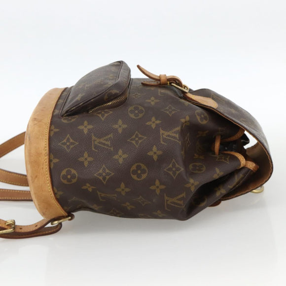 LOUIS VUITTON Monogram Montsouris MM Backpack M51136 LV Auth BAZ851