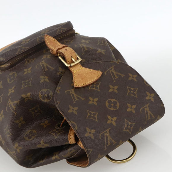 LOUIS VUITTON Monogram Montsouris MM Backpack M51136 LV Auth BAZ851