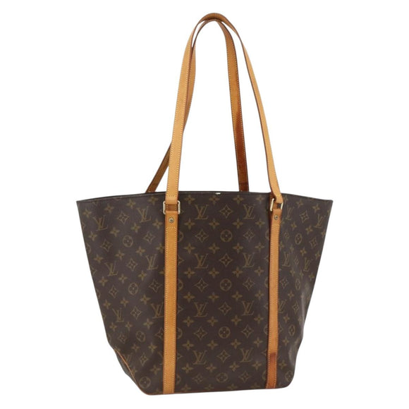 LOUIS VUITTON Monogram Sac Shopping Tote Bag M51108 LV Auth BAZ852