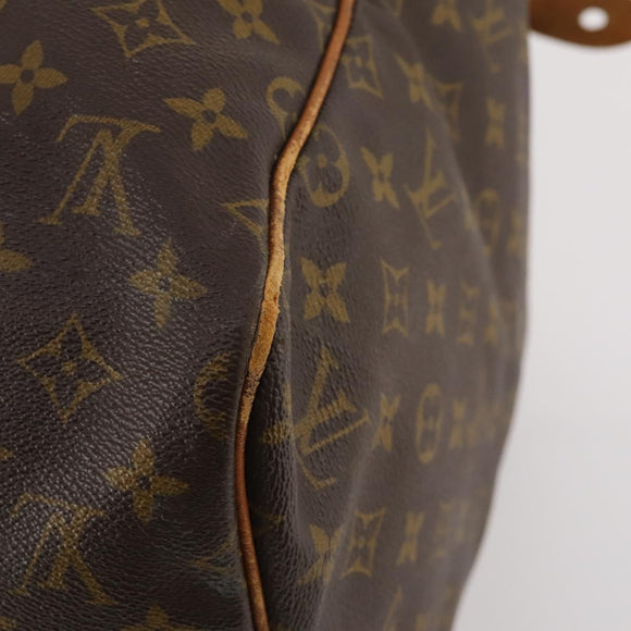 LOUIS VUITTON Monogram Sac Souple 55 Boston Bag M41622 LV Auth BAZ853