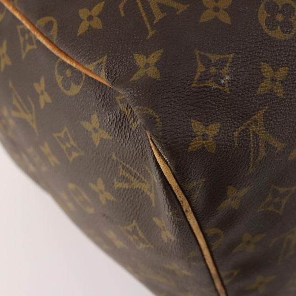 LOUIS VUITTON Monogram Sac Souple 55 Boston Bag M41622 LV Auth BAZ853