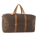 LOUIS VUITTON Monogram Sac Souple 55 Boston Bag M41622 LV Auth BAZ853-1