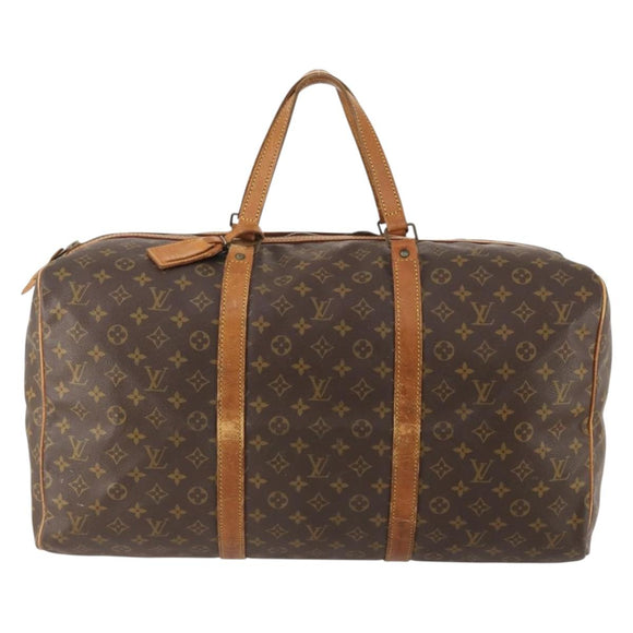 LOUIS VUITTON Monogram Sac Souple 55 Boston Bag M41622 LV Auth BAZ853