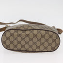 GUCCI GG Supreme Web Sherry Line Bag PVC Beige Gold 164 02 034 Auth BAZ858-6