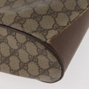 GUCCI GG Supreme Web Sherry Line Bag PVC Beige Gold 164 02 034 Auth BAZ858-18
