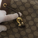 GUCCI GG Supreme Web Sherry Line Bag PVC Beige Gold 164 02 034 Auth BAZ858-10