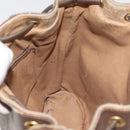 GUCCI GG Supreme Web Sherry Line Bag PVC Beige Gold 164 02 034 Auth BAZ858-21