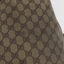 GUCCI GG Supreme Web Sherry Line Bag PVC Beige Gold 164 02 034 Auth BAZ858-3