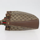 GUCCI GG Supreme Web Sherry Line Bag PVC Beige Gold 164 02 034 Auth BAZ858-5