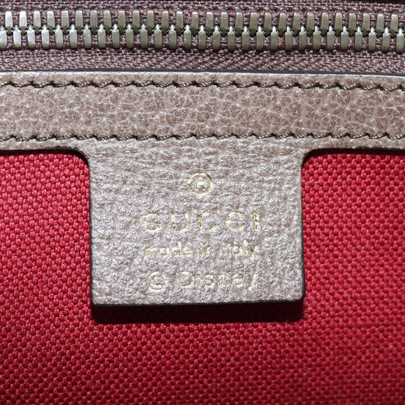 GUCCI GG Supreme Donald Disney Collaboration PVC 2way Beige 648134 Auth BAZ859SM