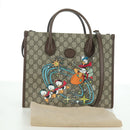 GUCCI GG Supreme Donald Disney Collaboration PVC 2way Beige 648134 Auth BAZ859SM-12