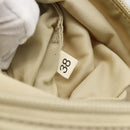 PRADA Accessory Pouch Nylon Beige Silver Auth BAZ860A-12