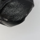 Salvatore Ferragamo Gancini Hand Bag Leather Black Gold Auth BAZ862A-15